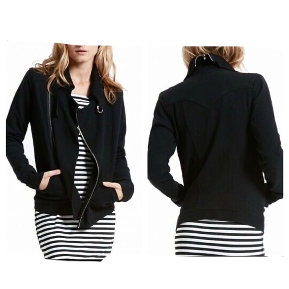 Hard Tail Jackets & Blazers - Hard Tail moto style zip up jersey jacket Sz M